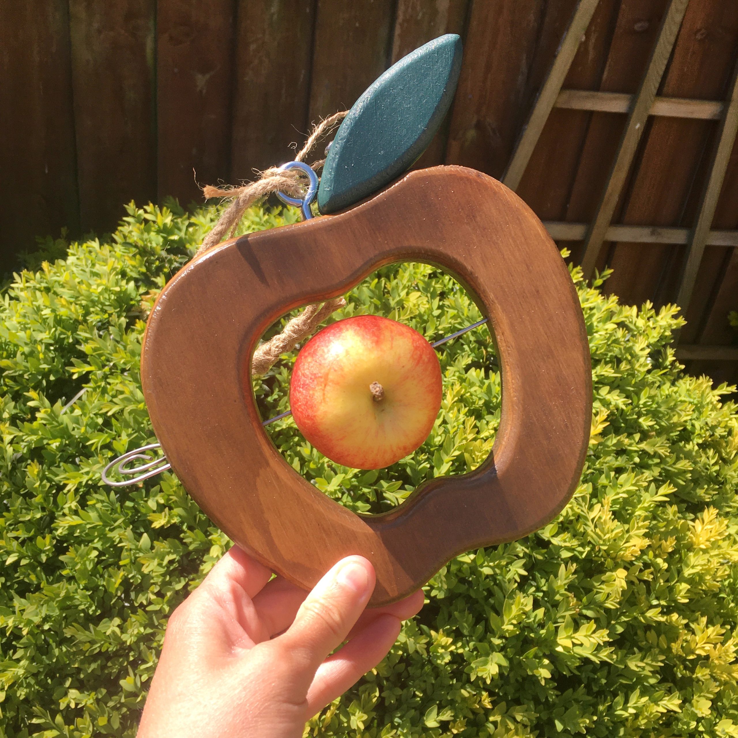 Eco Apple Bird Feeder from WoodSage Design